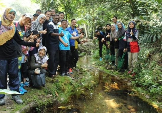 A WWF-Malaysia conservation worker in the field