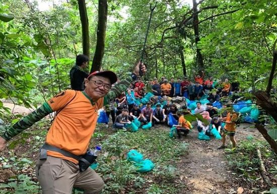 Malaysian Nature Society members observing wildlife